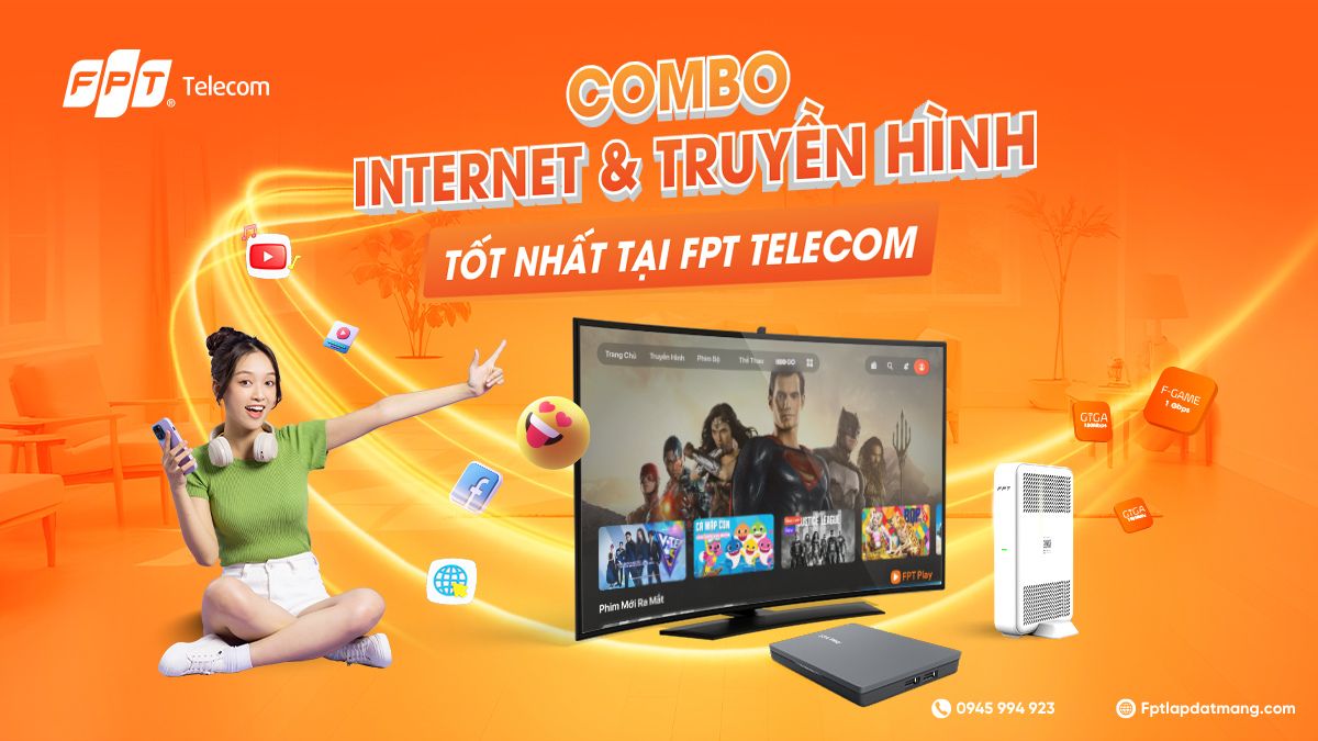 Combo Internet và Truyền hình cáp