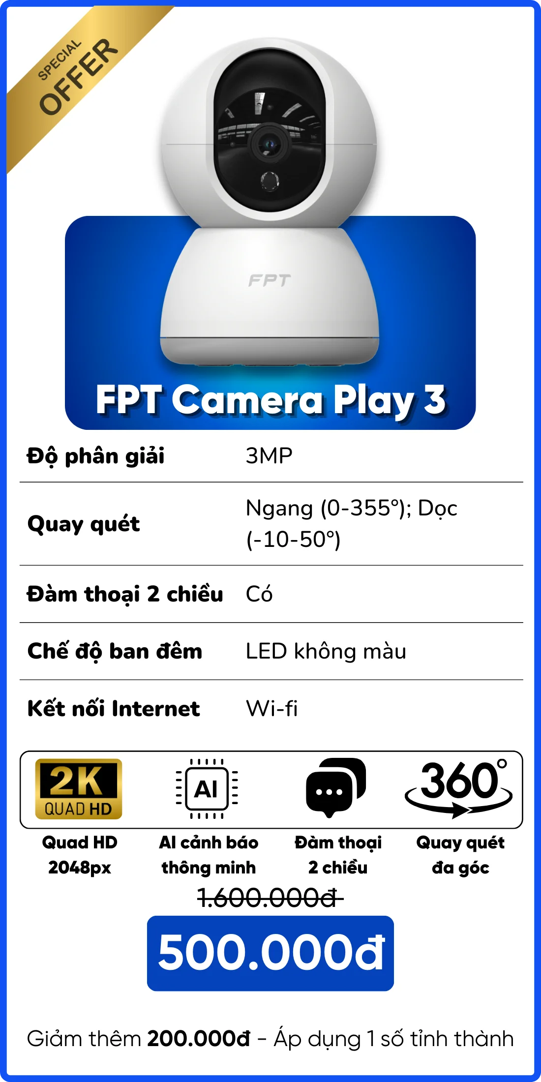 Camera Play 3 FPT