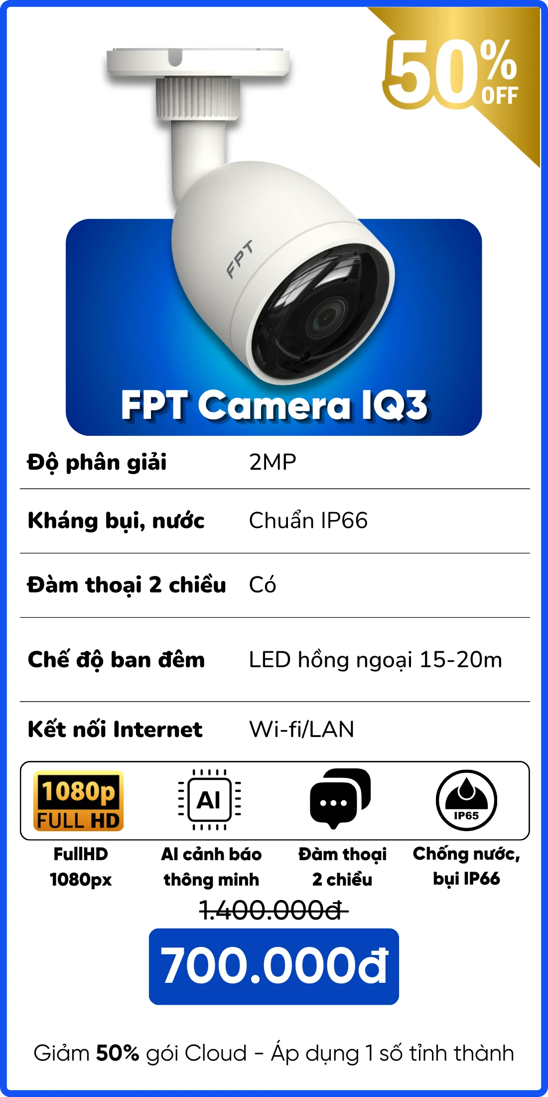 Camera IQ3 FPT