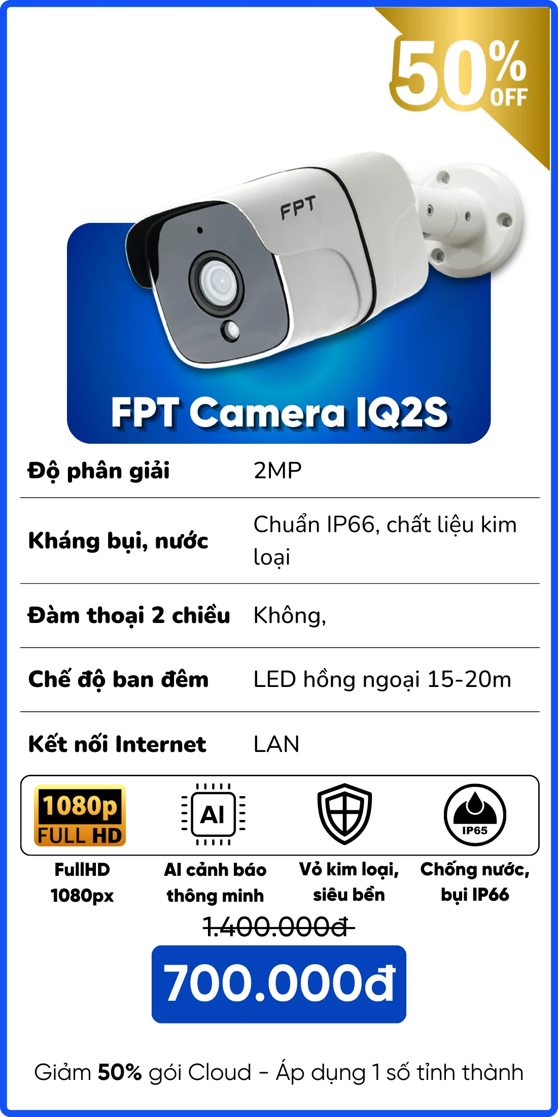 Camera IQ2S FPT