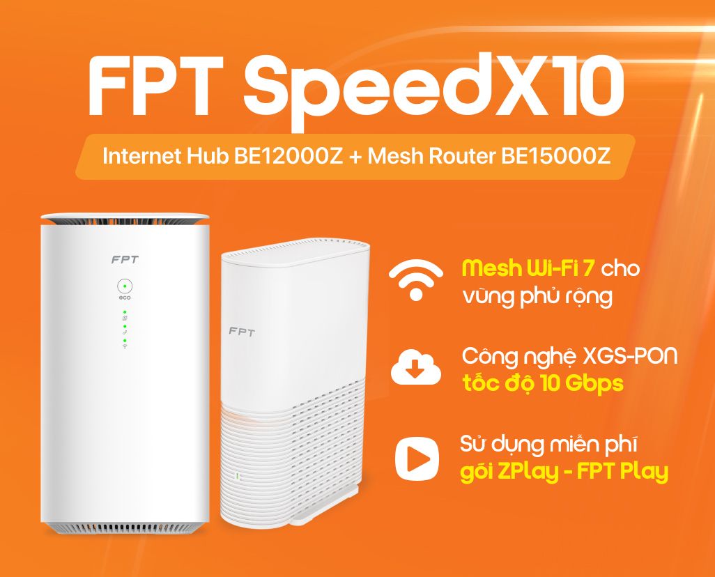 WiFi 7 FPT SpeedX10