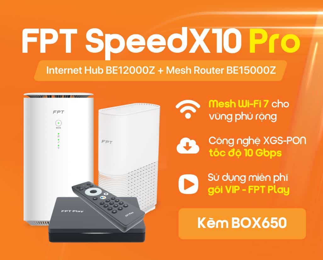 WiFi 7 FPT SpeedX10 Pro