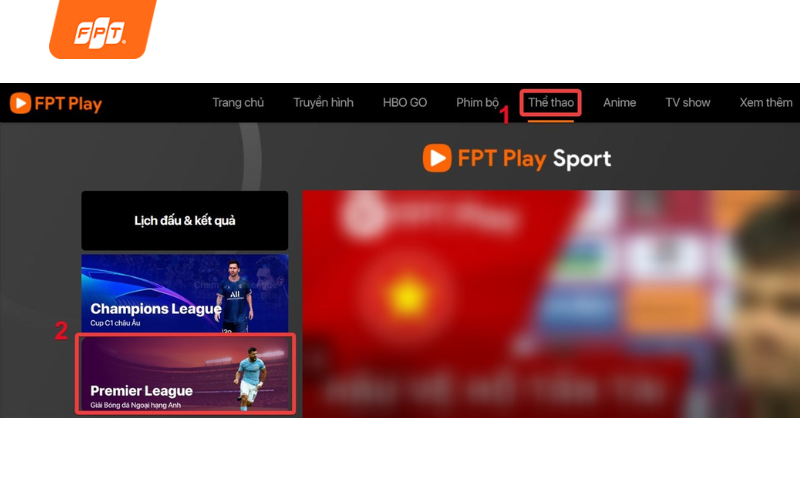 Xem Ngoại hạng Anh trên FPT